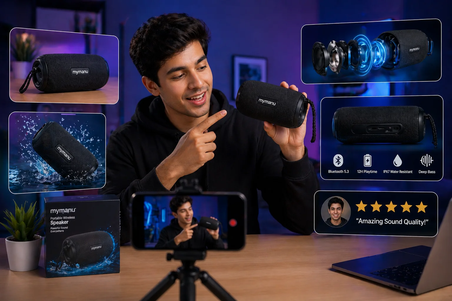 Mymanu Speaker UGC ad